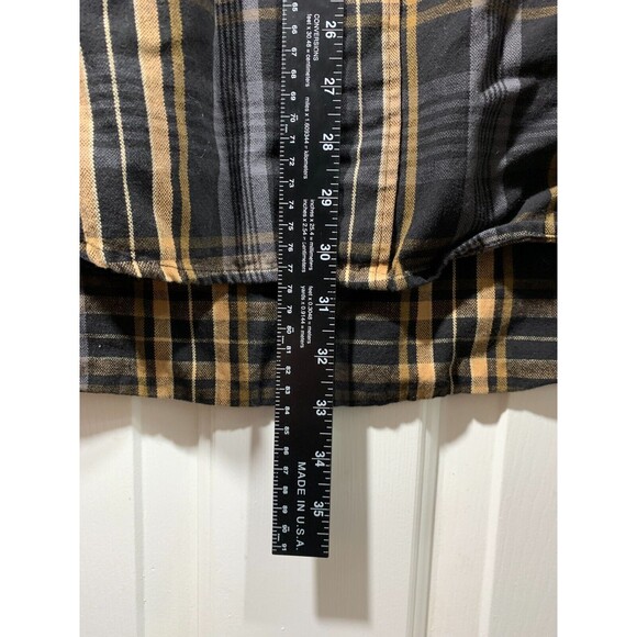 GH Bass & Co Plaid XL Button-up Long Sleeve Shirt Long Short Design Pockets - Picture 12 of 13